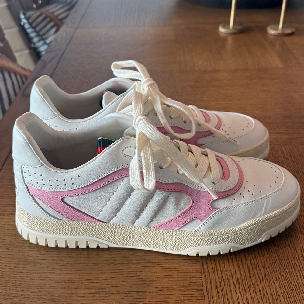 Gucci White and Pink Women's Sneakers